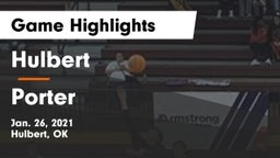 Hulbert  vs Porter  Game Highlights - Jan. 26, 2021