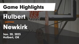 Hulbert  vs Newkirk  Game Highlights - Jan. 20, 2023
