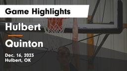 Hulbert  vs Quinton  Game Highlights - Dec. 16, 2023