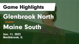 Glenbrook North  vs Maine South  Game Highlights - Jan. 11, 2022