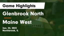 Glenbrook North  vs Maine West  Game Highlights - Jan. 24, 2023