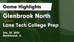 Glenbrook North  vs Lane Tech College Prep Game Highlights - Jan. 20, 2024