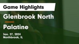 Glenbrook North  vs Palatine  Game Highlights - Jan. 27, 2024