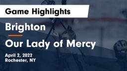 Brighton  vs Our Lady of Mercy Game Highlights - April 2, 2022