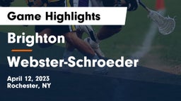 Brighton  vs Webster-Schroeder  Game Highlights - April 12, 2023