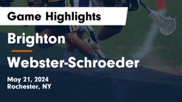 Brighton  vs Webster-Schroeder  Game Highlights - May 21, 2024