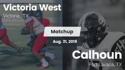 Matchup: Victoria West vs. Calhoun  2018