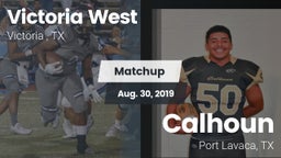 Matchup: Victoria West vs. Calhoun  2019
