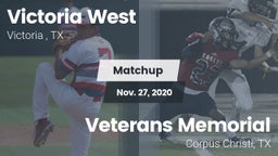 Matchup: Victoria West vs. Veterans Memorial  2020