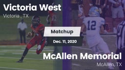 Matchup: Victoria West vs. McAllen Memorial  2020