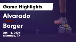 Alvarado  vs Borger  Game Highlights - Jan. 16, 2020