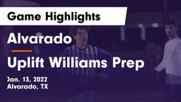 Alvarado  vs Uplift Williams Prep Game Highlights - Jan. 13, 2022