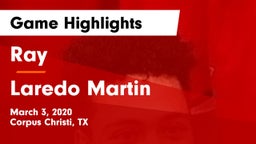 Ray  vs Laredo Martin Game Highlights - March 3, 2020