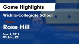 Wichita-Collegiate School  vs Rose Hill  Game Highlights - Jan. 4, 2019
