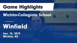 Wichita-Collegiate School  vs Winfield  Game Highlights - Jan. 15, 2019