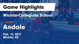 Wichita-Collegiate School  vs Andale  Game Highlights - Feb. 12, 2019