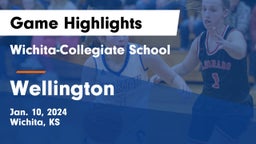 Wichita-Collegiate School  vs Wellington  Game Highlights - Jan. 10, 2024