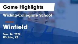 Wichita-Collegiate School  vs Winfield  Game Highlights - Jan. 16, 2024