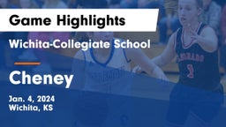 Wichita-Collegiate School  vs Cheney  Game Highlights - Jan. 4, 2024