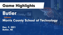 Butler  vs Morris County School of Technology Game Highlights - Dec. 9, 2021
