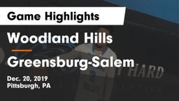 Woodland Hills  vs Greensburg-Salem  Game Highlights - Dec. 20, 2019