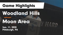 Woodland Hills  vs Moon Area  Game Highlights - Jan. 11, 2020