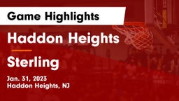 Haddon Heights  vs Sterling  Game Highlights - Jan. 31, 2023
