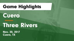 Cuero  vs Three Rivers  Game Highlights - Nov. 30, 2017