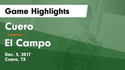 Cuero  vs El Campo  Game Highlights - Dec. 5, 2017