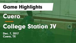 Cuero  vs College Station JV Game Highlights - Dec. 7, 2017