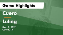 Cuero  vs Luling  Game Highlights - Dec. 8, 2017