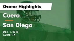 Cuero  vs San Diego  Game Highlights - Dec. 1, 2018