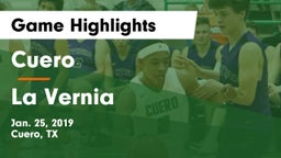 Cuero  vs La Vernia  Game Highlights - Jan. 25, 2019