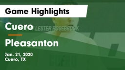 Cuero  vs Pleasanton  Game Highlights - Jan. 21, 2020