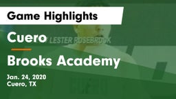 Cuero  vs Brooks Academy Game Highlights - Jan. 24, 2020