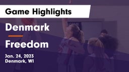 Denmark  vs Freedom  Game Highlights - Jan. 24, 2023