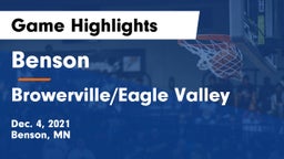 Benson  vs Browerville/Eagle Valley  Game Highlights - Dec. 4, 2021