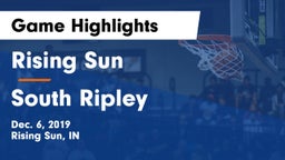 Rising Sun  vs South Ripley Game Highlights - Dec. 6, 2019