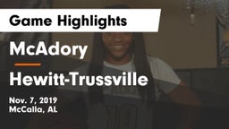 McAdory  vs Hewitt-Trussville  Game Highlights - Nov. 7, 2019