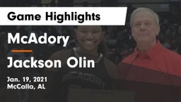 McAdory  vs Jackson Olin Game Highlights - Jan. 19, 2021