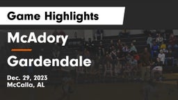 McAdory  vs Gardendale  Game Highlights - Dec. 29, 2023