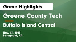 Greene County Tech  vs Buffalo Island Central  Game Highlights - Nov. 13, 2023