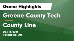 Greene County Tech  vs County Line  Game Highlights - Dec. 8, 2023