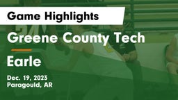 Greene County Tech  vs Earle Game Highlights - Dec. 19, 2023