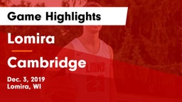 Lomira  vs Cambridge  Game Highlights - Dec. 3, 2019