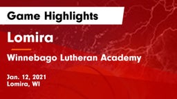 Lomira  vs Winnebago Lutheran Academy  Game Highlights - Jan. 12, 2021