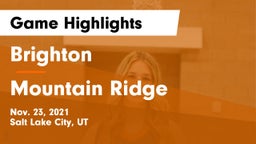 Brighton  vs Mountain Ridge  Game Highlights - Nov. 23, 2021