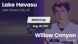 Matchup: Lake Havasu High vs. Willow Canyon  2017