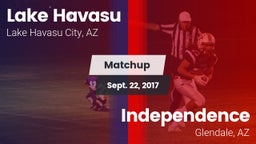 Matchup: Lake Havasu High vs. Independence  2017