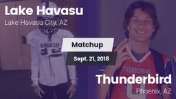 Matchup: Lake Havasu High vs. Thunderbird  2018